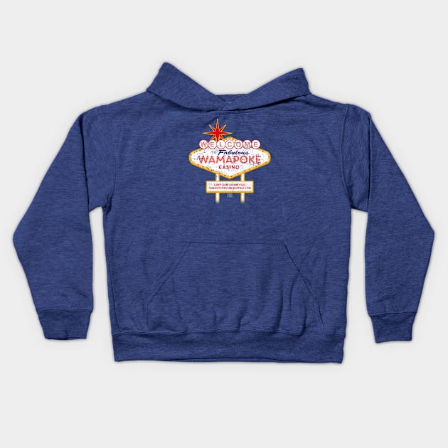 Wamapoke Casino Kids Hoodie by Oneskillwonder